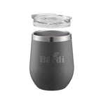 Bardi Thermosbekers 0,3L RVS grijs set -  incl. deksels - dubbelwandig