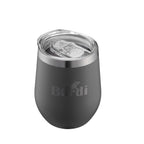 Bardi Thermosbekers 0,3L RVS grijs set -  incl. deksels - dubbelwandig