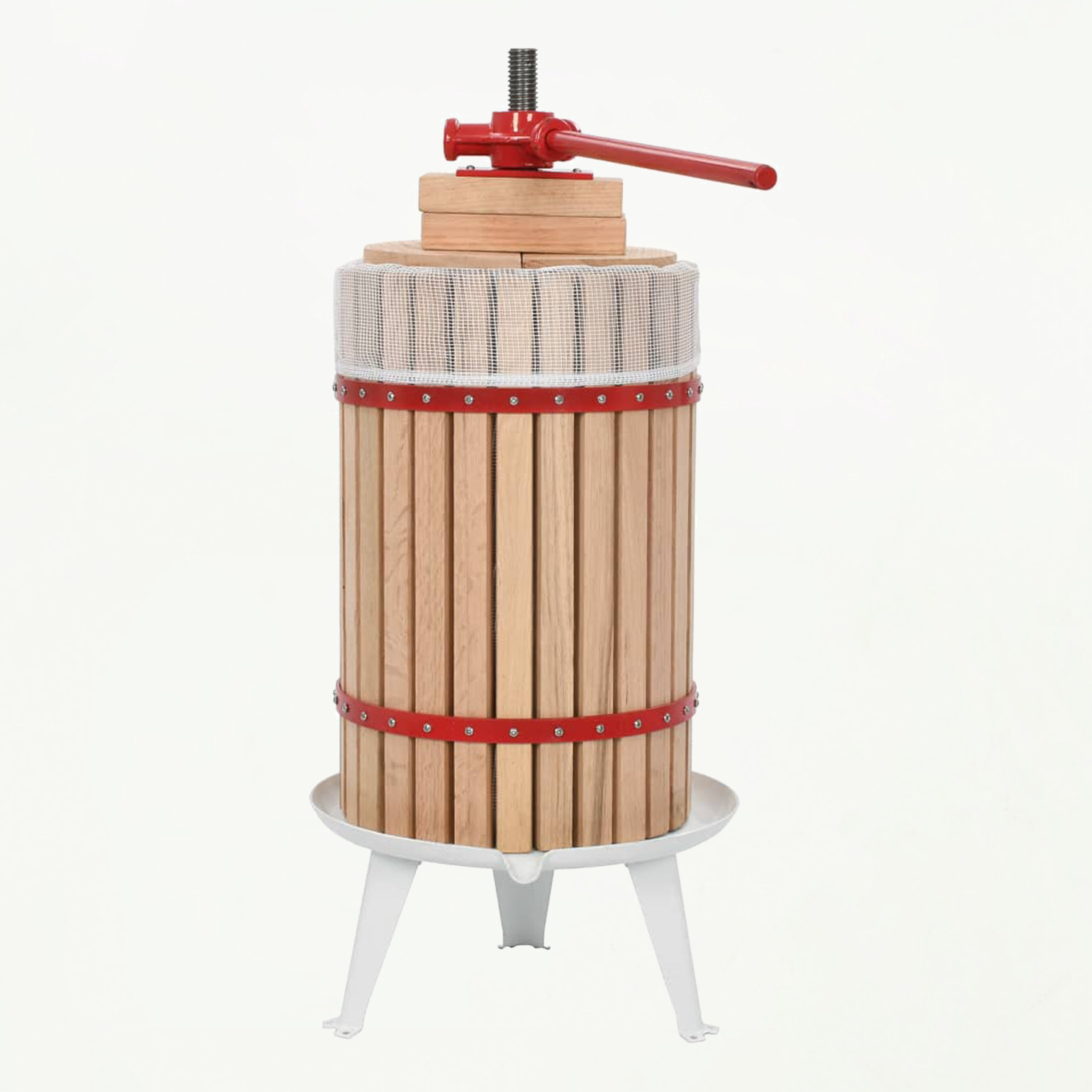 Fruit- en wijnpers met stoffen zak 24L - Tenkitchen.store