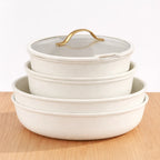 Keramische Pannenset – Gouden Details