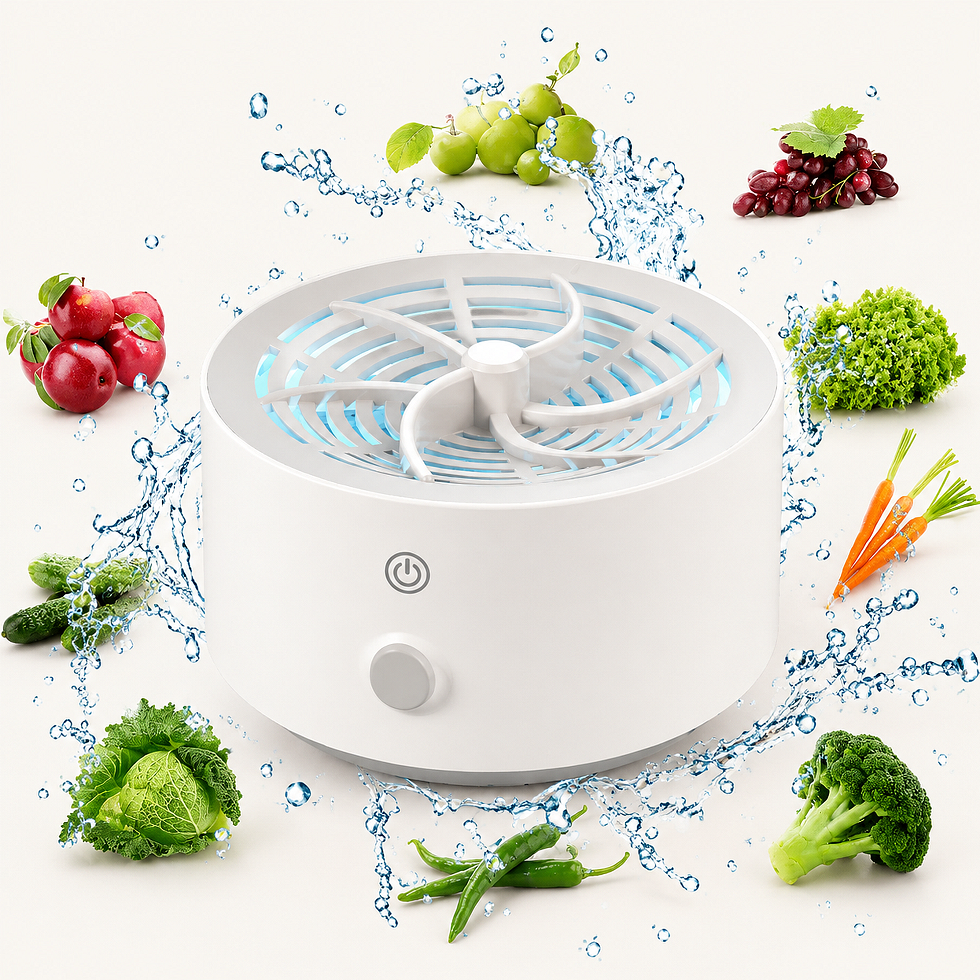 Elektrische Voedselreiniger voor Groente en Fruit - Tenkitchen.store