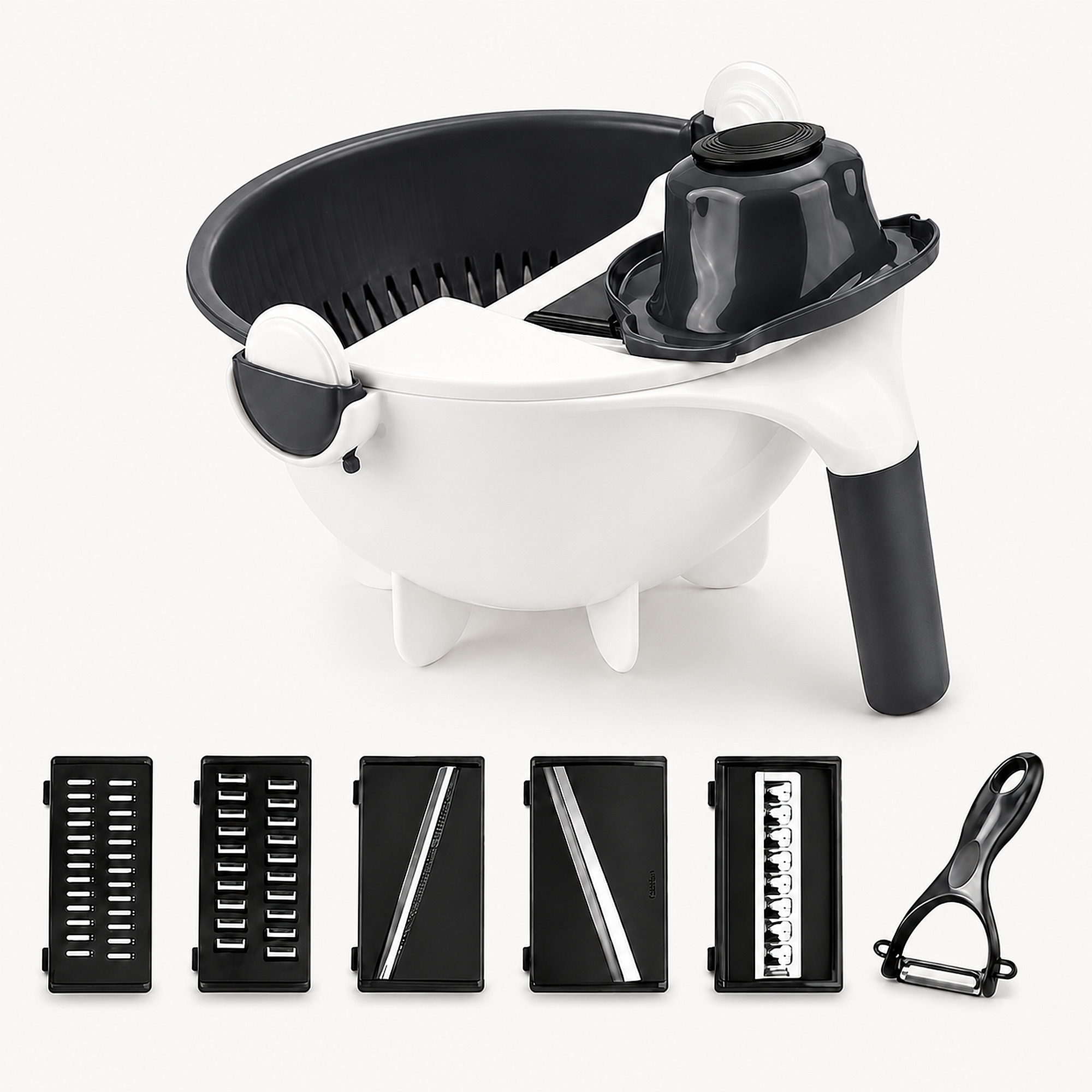 Multifunctionele Groentesnijder met Verwisselbare Messen - Tenkitchen.store