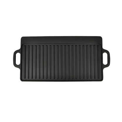 Grillplaat omkeerbare plaat 2 stuks gietijzer 38X23 cm