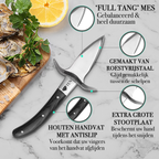 TEN® Oestermes Zwart - Perfect voor Oester Openen - Tenkitchen.store
