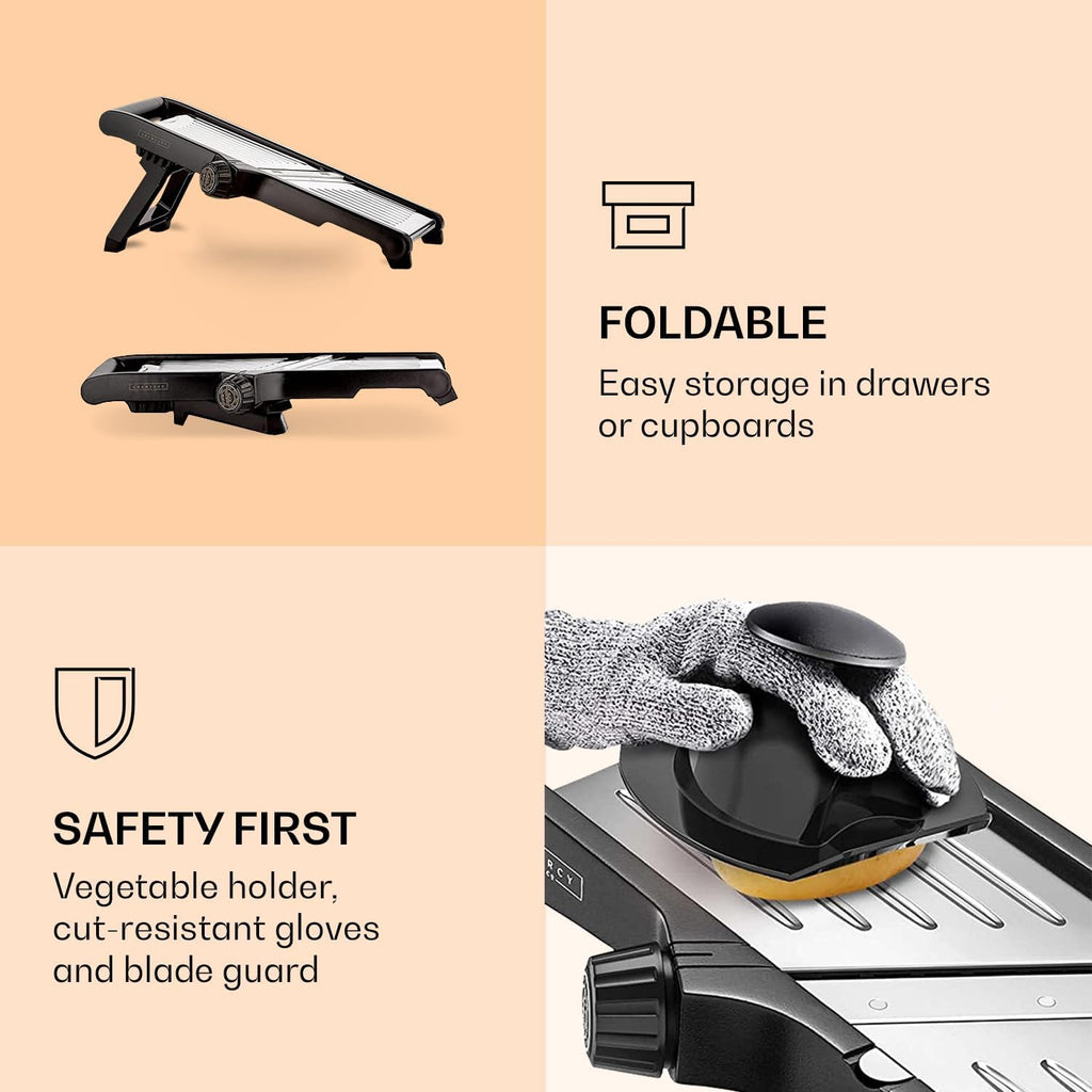 Premium Mandoline Groentesnijder | Veilig & Snel Snijden