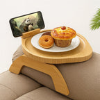 TEN® Bankleuning Tafel Houten Sofa Bijzettafel Met Telefoonhouder