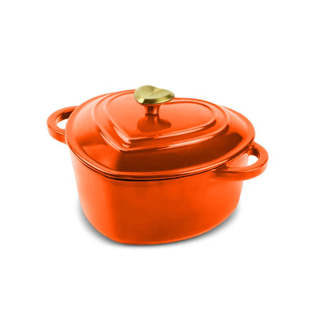 Heart-Shaped Cast Iron Pot