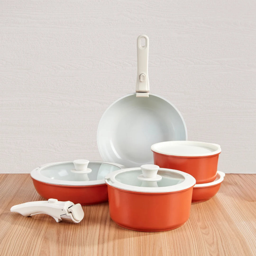 Keramische Pannenset - Terracotta