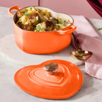 Heart-Shaped Cast Iron Pot